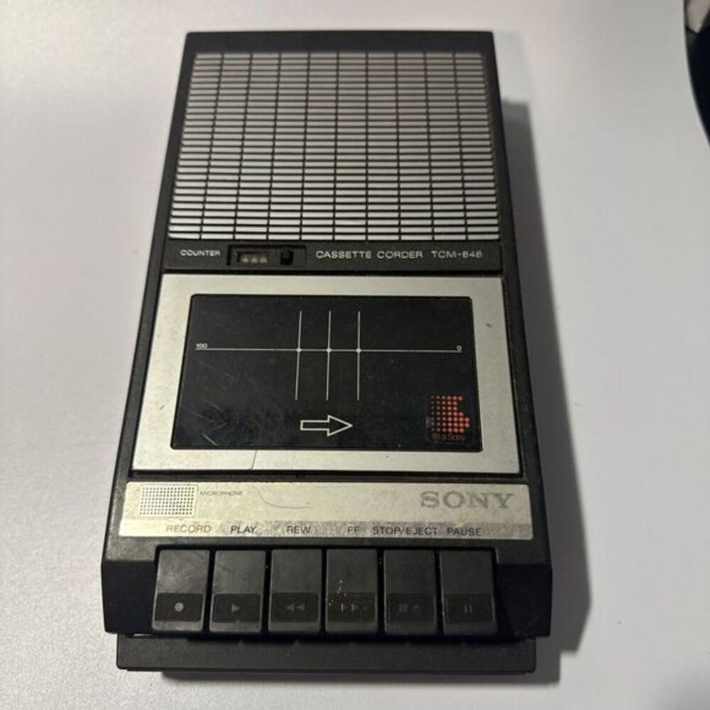 Sony‎ Cassette Corder TCM-848 W/counter-parts Or Repair